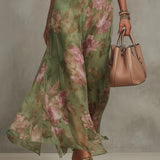 Anne - Robe maxi plissée