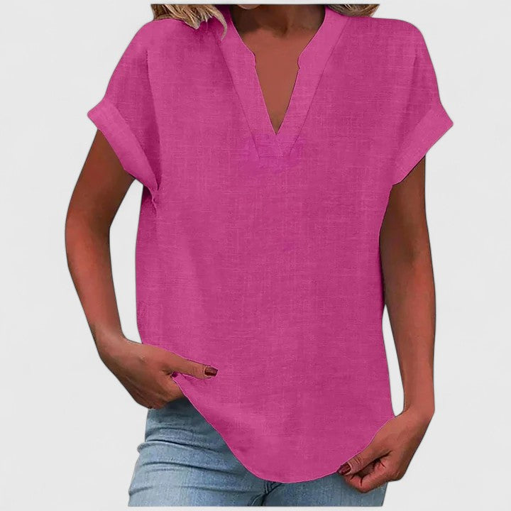 Xavinah - Blouse V-Neck Confortable