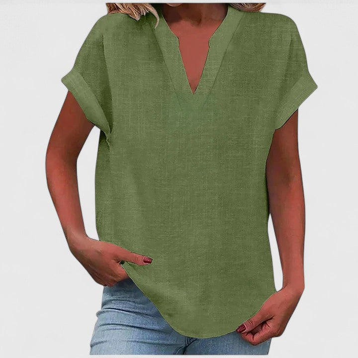 Xavinah - Blouse V-Neck Confortable