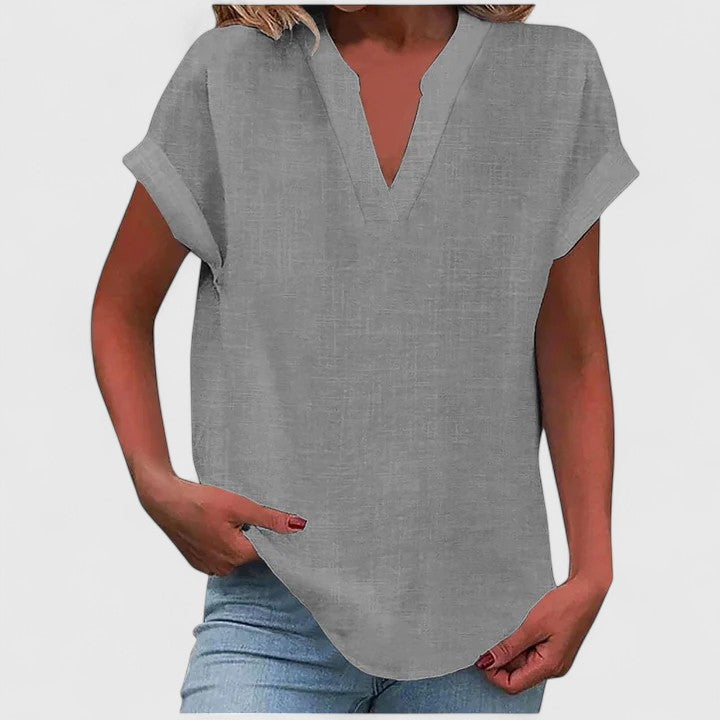 Xavinah - Blouse V-Neck Confortable