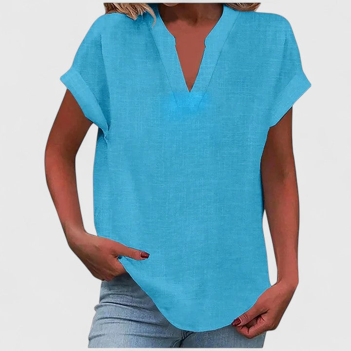 Xavinah - Blouse V-Neck Confortable