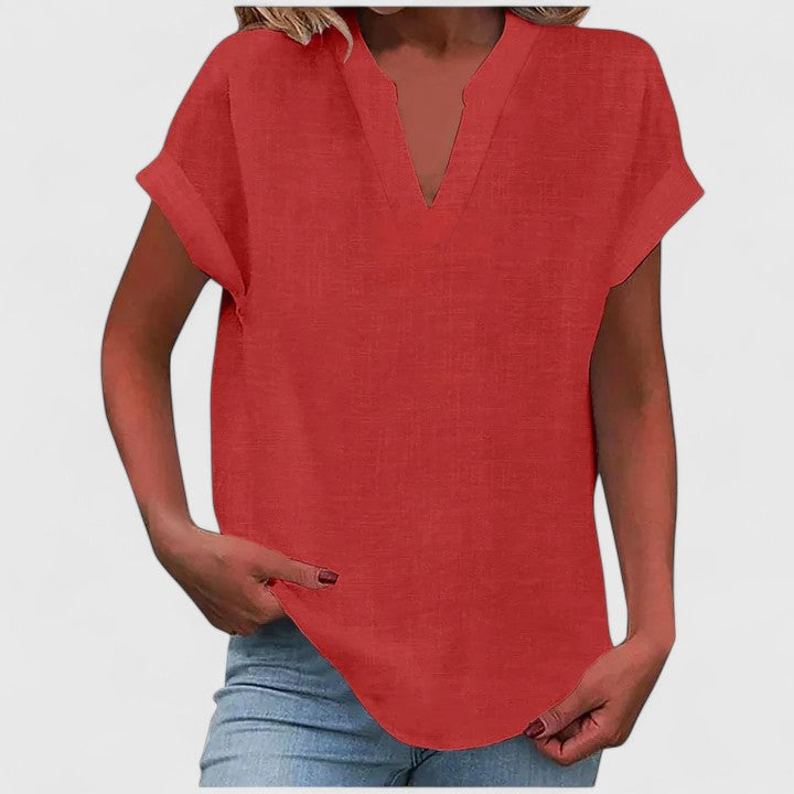 Xavinah - Blouse V-Neck Confortable