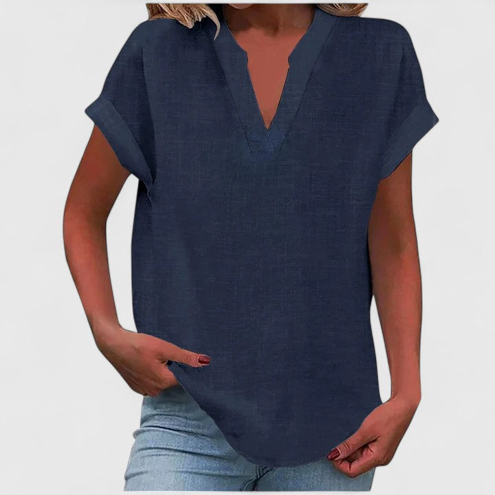 Xavinah - Blouse V-Neck Confortable