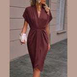 Maïa - Robe Midi Enveloppe
