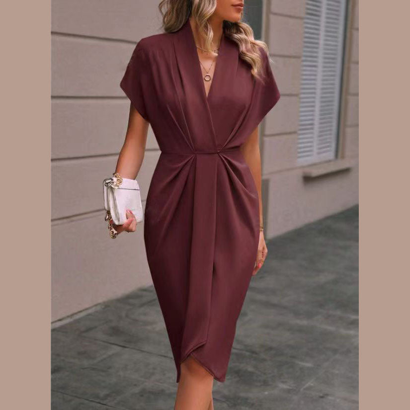 Maïa - Robe Midi Enveloppe
