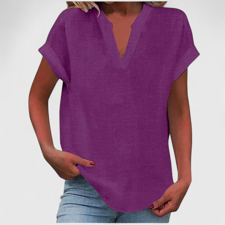 Xavinah - Blouse V-Neck Confortable