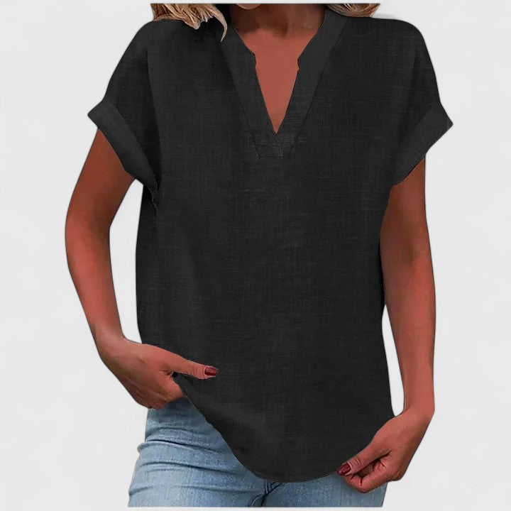 Xavinah - Blouse V-Neck Confortable