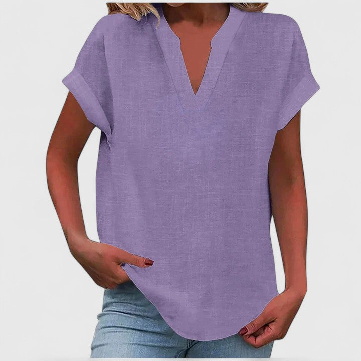 Xavinah - Blouse V-Neck Confortable