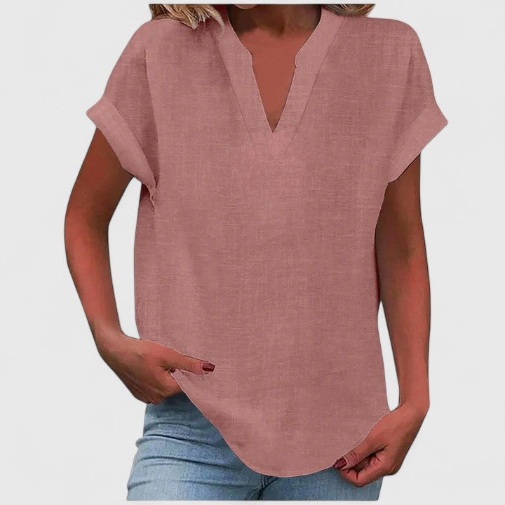 Xavinah - Blouse V-Neck Confortable