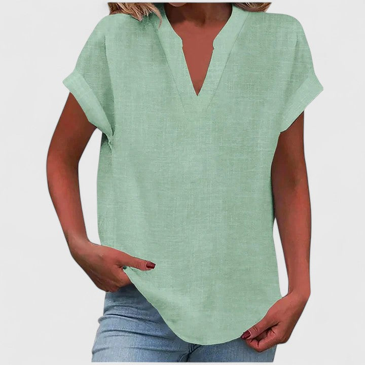 Xavinah - Blouse V-Neck Confortable