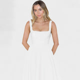 Marielle - Robe Midi décolleté carré