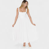 Marielle - Robe Midi décolleté carré