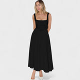 Marielle - Robe Midi décolleté carré