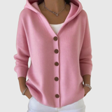 Lucienne - Cardigan à capuche en maille