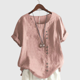 Elisavie - Blouse Confortable à Manches Courtes