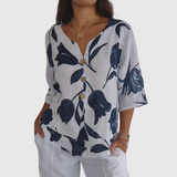 Laura - Blouse V-Neck Confortable