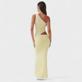 Séréna - Robe maxi asymétrique