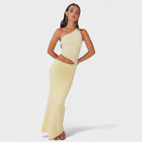 Séréna - Robe maxi asymétrique