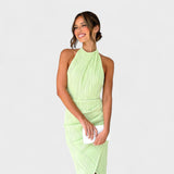 Camille - Robe longue plissée