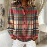 Octavie - Cardigan multicolore à carreaux