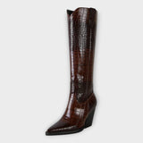Sidonie - Bottes à motif croco