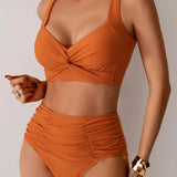 Émilie - Maillot de bain été taille haute