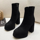 Fernande - Bottes d'hiver à talon rembourré