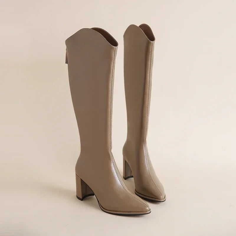 Hortense - Bottes à talon bloc pour l'hiver