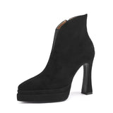 Victorine - Bottes rétro à talon aiguille
