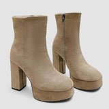 Fernande - Bottes d'hiver à talon rembourré