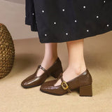 Séverine - Chaussures intemporelles à talon mi-haut