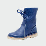 Léontine - Bottines en cuir imperméable à doublure en laine