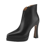 Victorine - Bottes rétro à talon aiguille