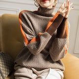 Éveline - Col Haut Herringbone Luxe