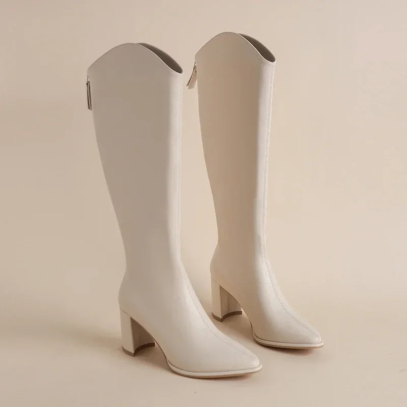 Hortense - Bottes à talon bloc pour l'hiver