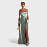 Lucinda - Robe longue Satin
