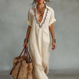 Marthe - Robe Maxi Bohème avec Imprimé Floral