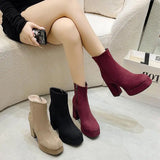 Fernande - Bottes d'hiver à talon rembourré