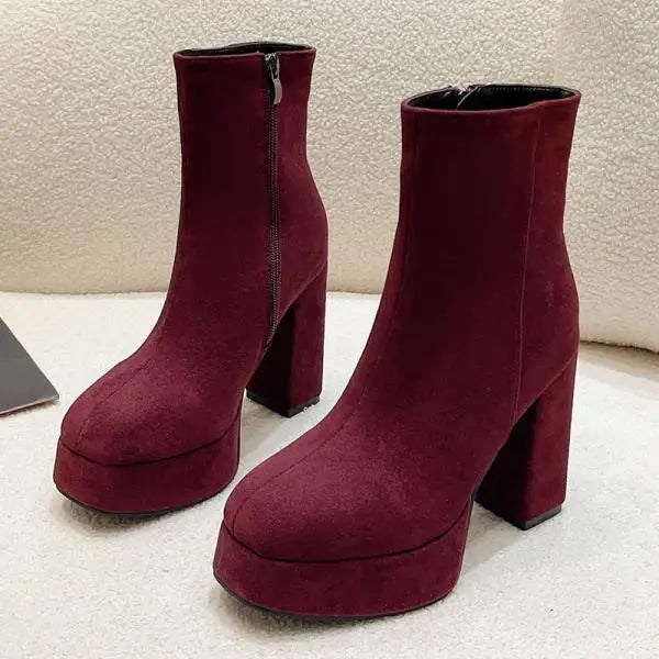 Fernande - Bottes d'hiver à talon rembourré
