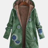 Adèle - Veste sherpa à motif ethnique