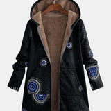 Adèle - Veste sherpa à motif ethnique
