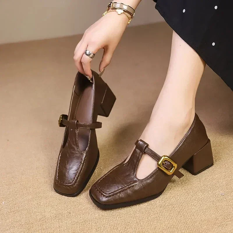 Séverine - Chaussures intemporelles à talon mi-haut