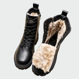 Simone - Bottines d'hiver en simili cuir