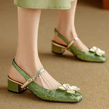 Salomé - Chaussures élégantes à détail floral