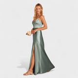 Lucinda - Robe longue Satin