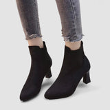 Marguerite - Bottes à plateforme en daim