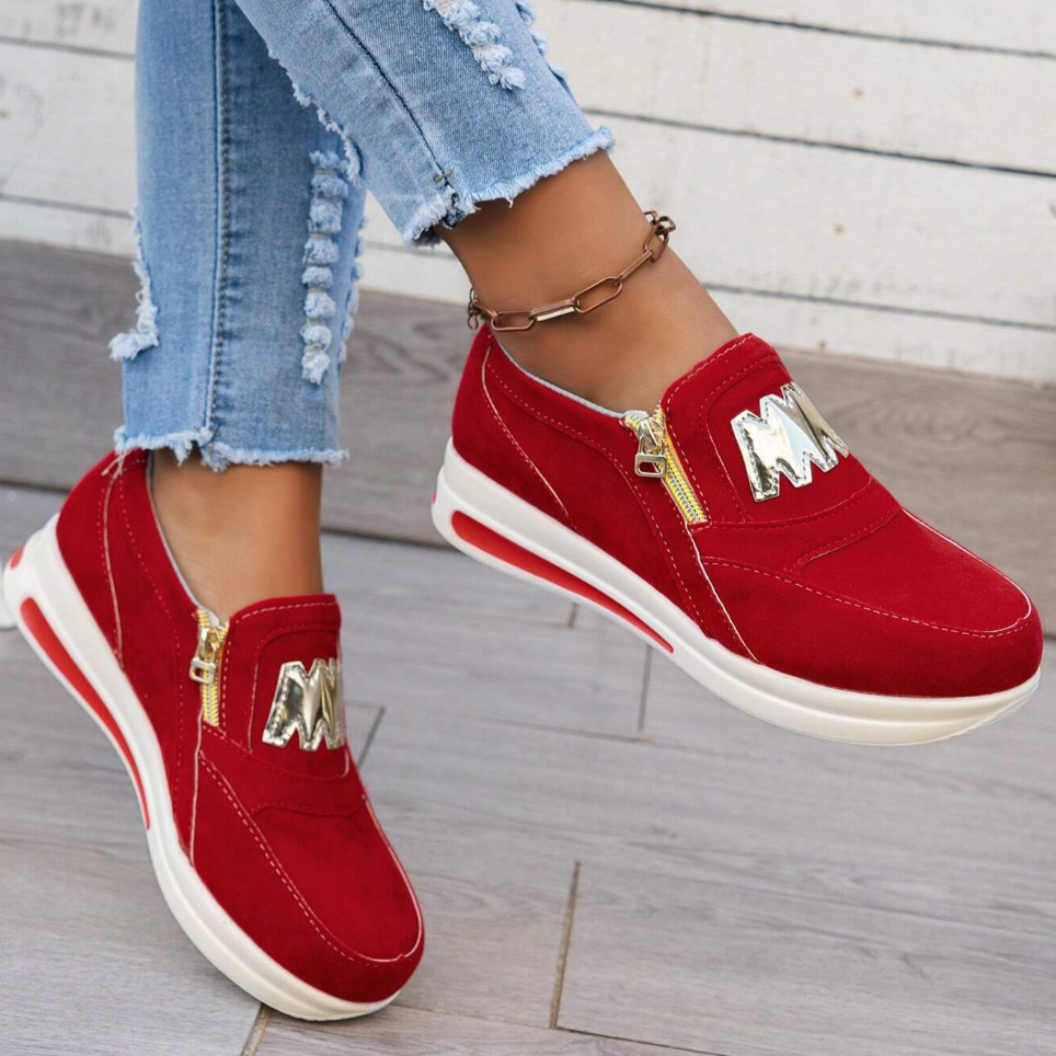 Bernadette - Sneakers ZipStep pour des Pas à la Mode et Sans Douleur
