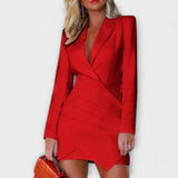 Capucine - Robe blazer à manches longues