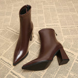 Anaïs - Bottes élégantes à talon épais
