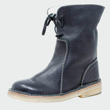 Léontine - Bottines en cuir imperméable à doublure en laine